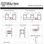 BSC94 HI Sliding Door Profile Chart