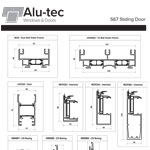 S67 Sliding Door Profile Chart