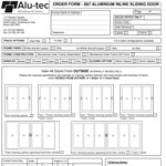 S67 Sliding Door Order Form